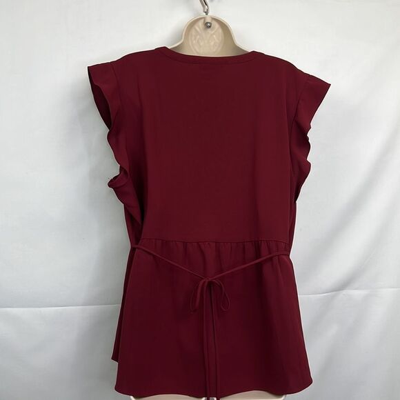 Modcloth Burgundy Women's Top - Picture 6 of 10